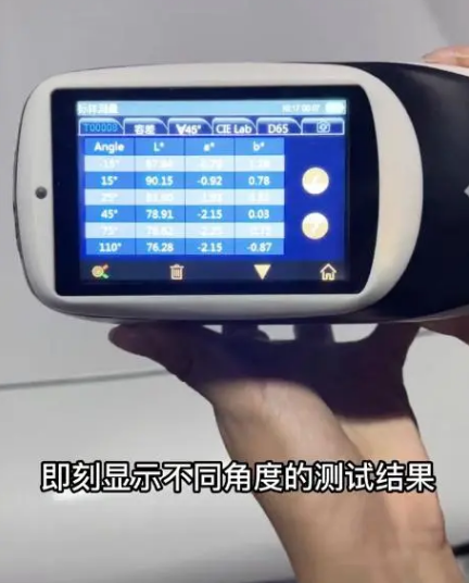 多角度分光测色仪测量汽车颜色