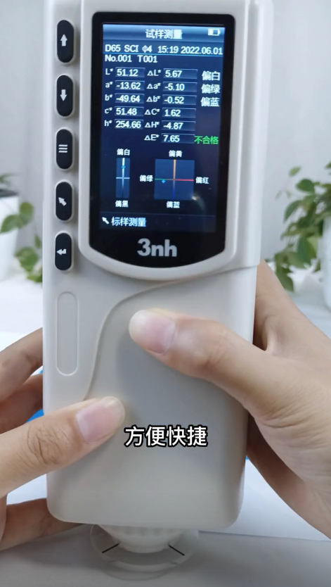 NR60CP显示测量结果 